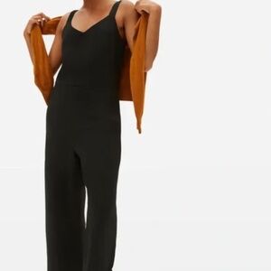 Everlane Japanese GoWeave Slip Black Jumpsuit, Size 6